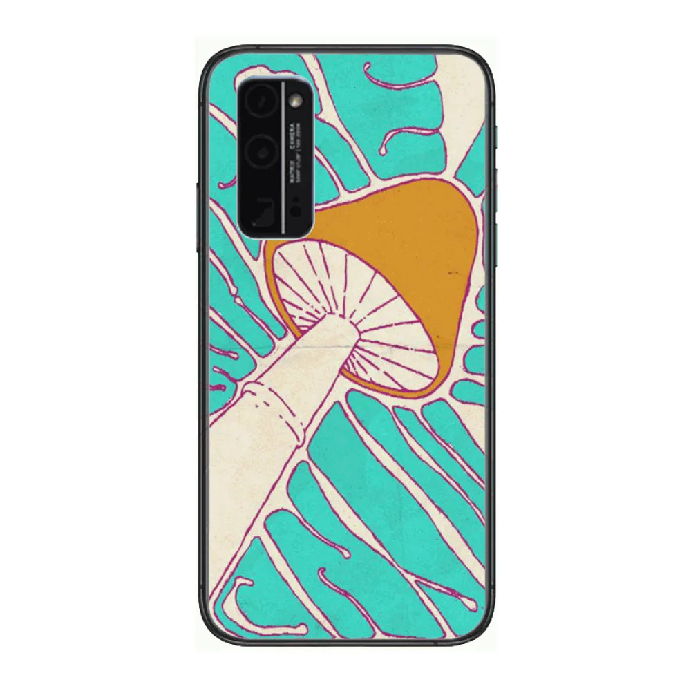 

Weird Mushroom Phone Case Hull For Huawei Honor 8 9 10 20 30 A S Lite Pro 5g i Black Back Soft Cell Cover Pretty
