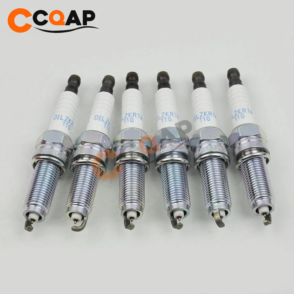 4-6 шт. 12290-R71-L01 DILZKR7A11G двойная иридиевая Свеча зажигания для Honda Accord 3.5L Odyssey Pilot