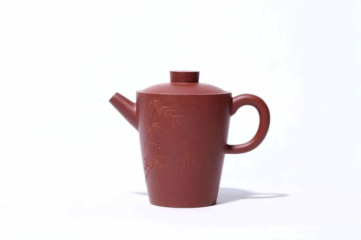 

Bamboo High Wheel Yixing Dark-red Enameled Pottery Teapot Raw Ore Down Slope Mud Manual Famous Teapot Travel Tea Set Goods