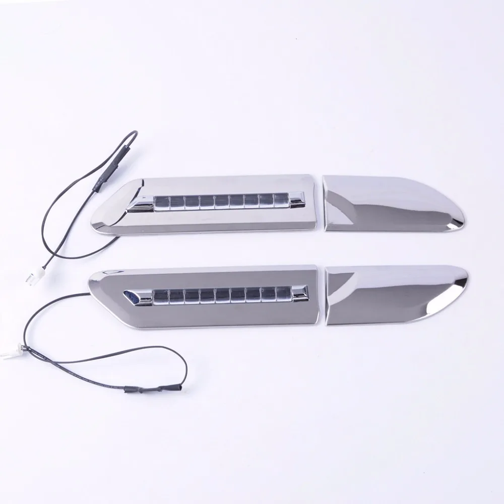 Боковой двери светодиодный светильник Fender лампа ABS Хромированная Крышка для Dodge