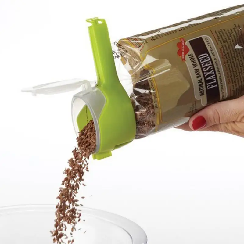 

Snack Sealing Clip Fresh Keeping Sealer Clamp Plastic Helper Food Saver Travel Kitchen Gadgets Seal Pour Food Storage Bag Clip