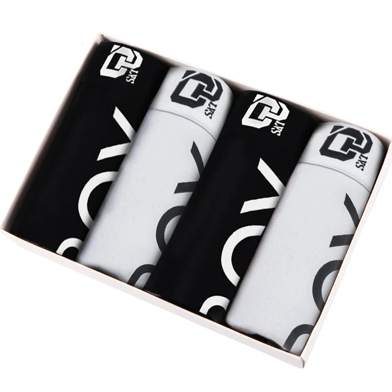 4 шт./лот мужские боксеры нижнее белье трусы дышащие удобные Мужская одежда шорты