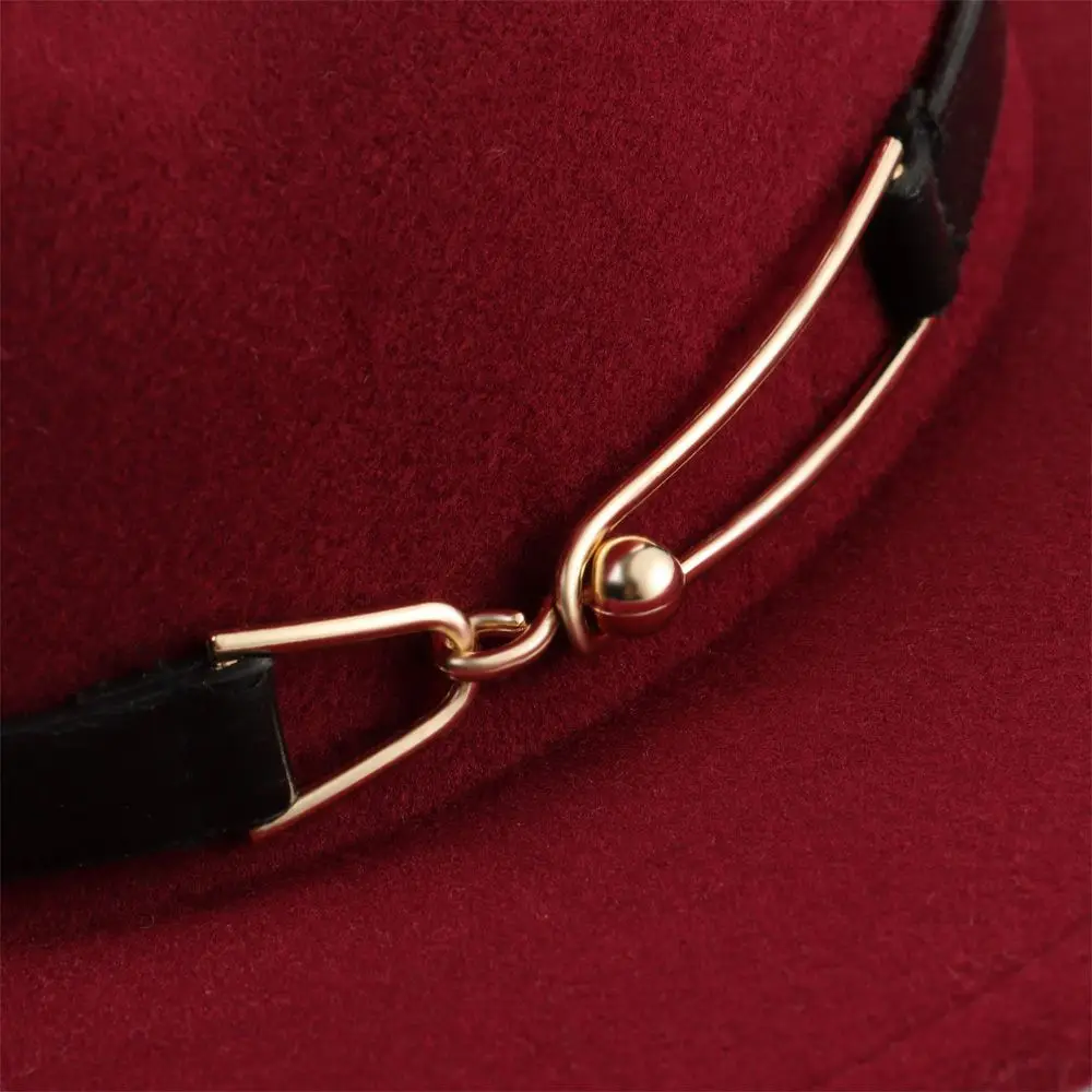 Фетровая шляпа для мужчин и женщин фетровая с широкими полями имитация шерсти