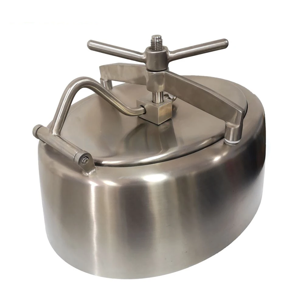 

430x335mm SS304 Stainless Steel Oval Manhole Cover Manway tank door way