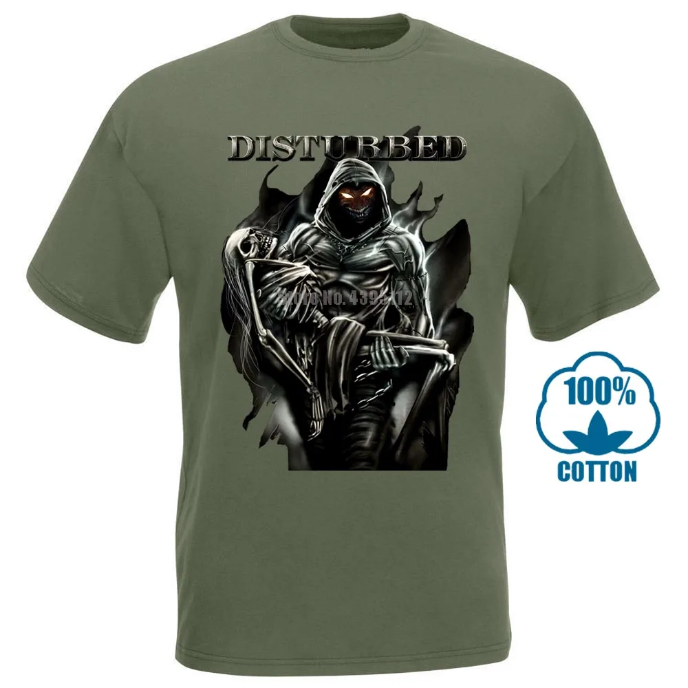 Армейский зеленый Distursed Lost Souls рубашка s m l Xl Xxl Официальная футболка металлическая рок-группа футболка - Цвет: Армейский зеленый