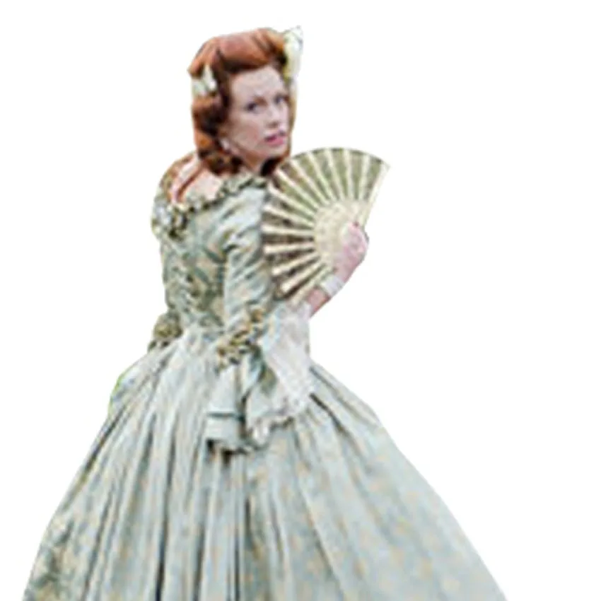Полностью корсетный рококо колоний грузинский 18thc Marie Antoinette день суд платье - Цвет: image color