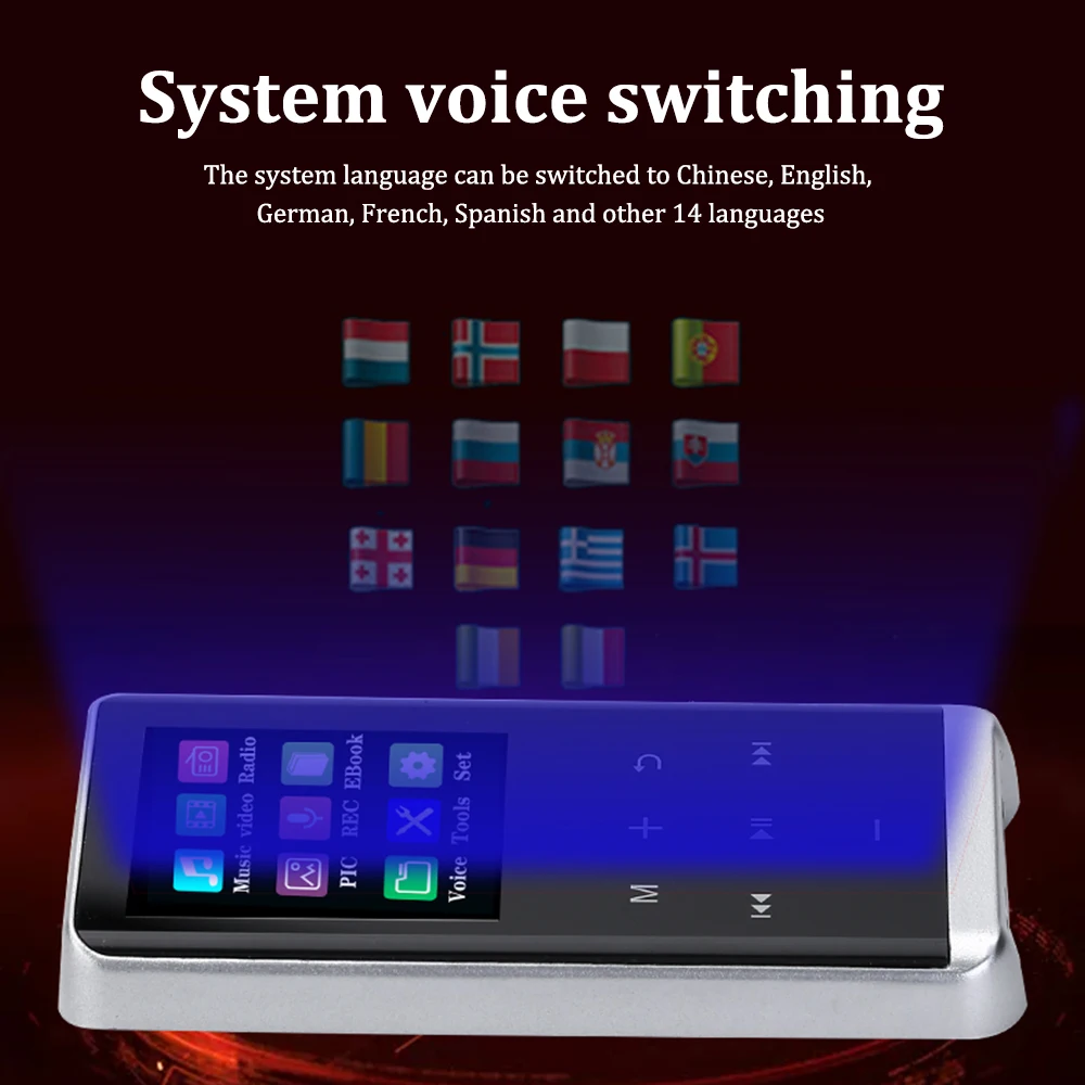 SPASH MP4 MP3 2 в 1 плеер с Bluetooth FM радио видео электронная книга HIFI максимальное