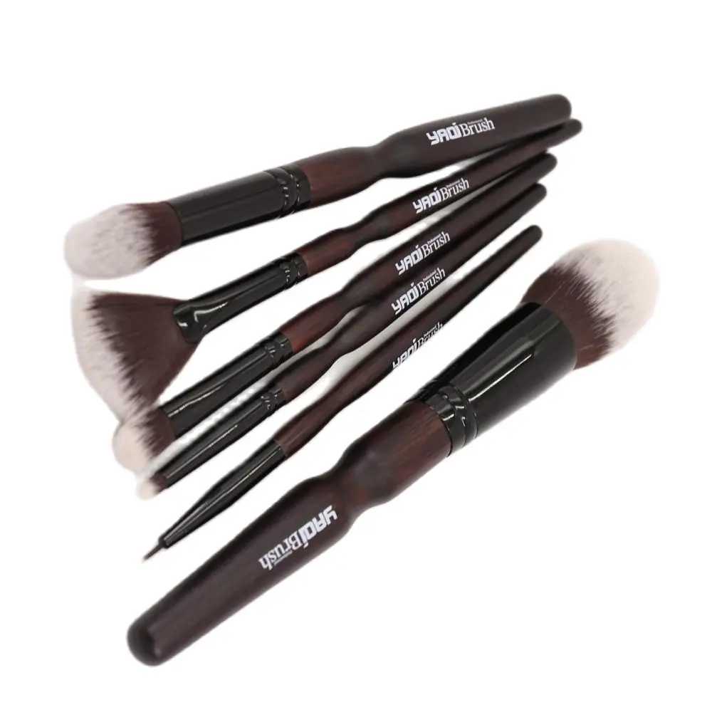 Набор профессиональных нейлоновых косметических кистей с чехлом 6 шт.|Аппликатор