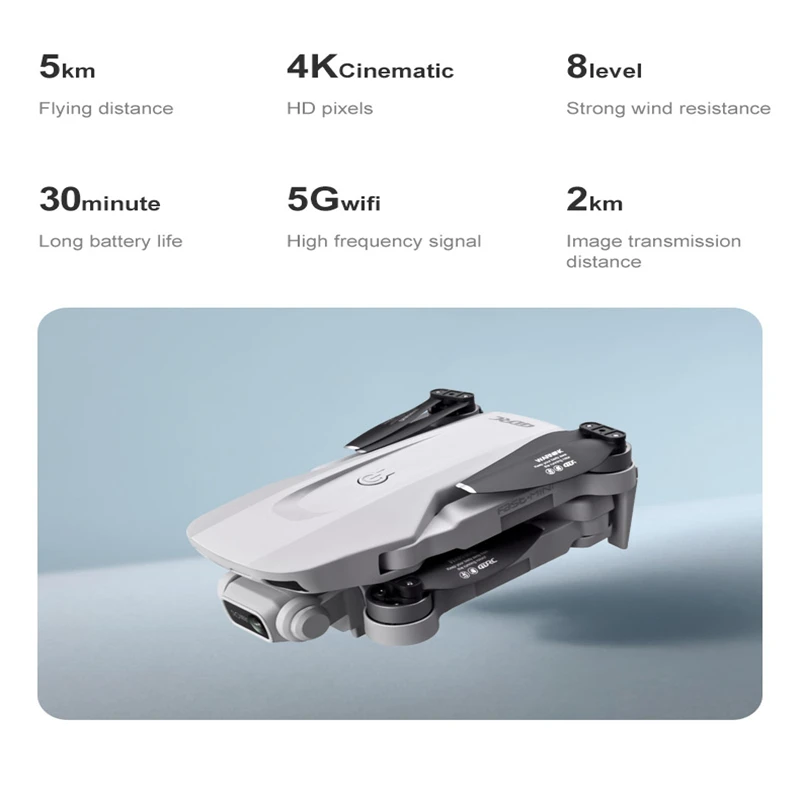 F8 Радиоуправляемый Дрон 4CH 5G GPS HD 4K камера Профессиональная передача изображения