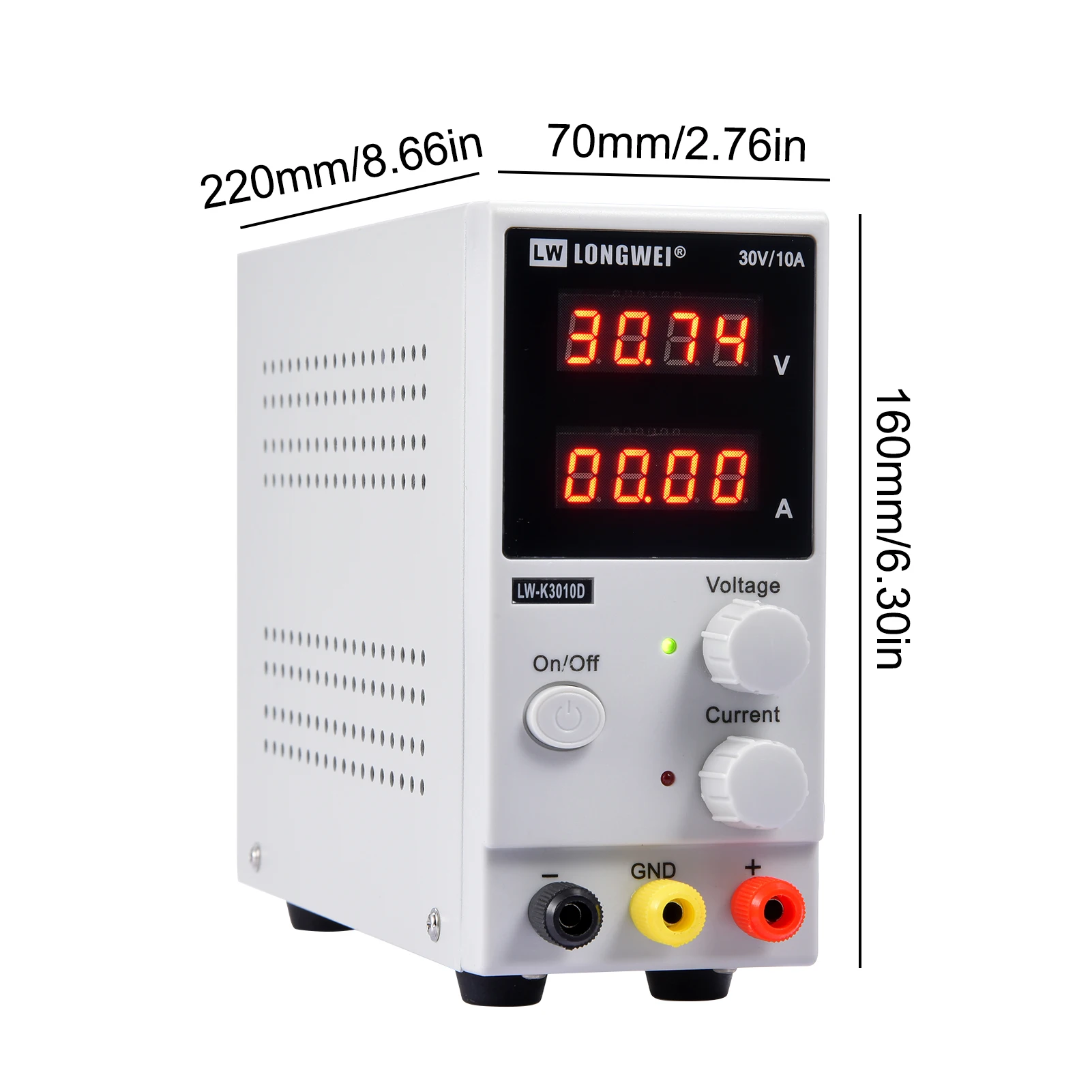 

30V 10A DC Regulated Power Supply 4 Digit Display Adjustable Regulated Laboratory Power Supply For Electrical Maintenance Test