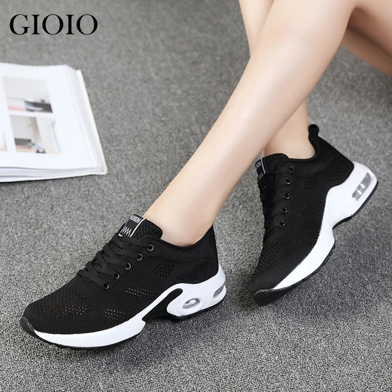 Кроссовки женские сетчатые повседневная обувь на плоской подошве легкие мягкие