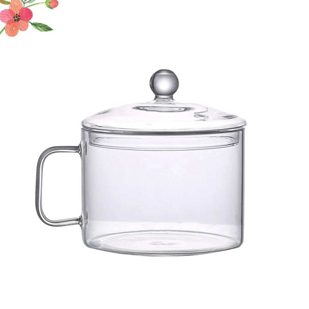 

Durable Glass Cooking Pot Multi-function Open Fire Heating Health Stew Pot Instant Noodle Pot Noodles Bowls for Home Kitchen Res
