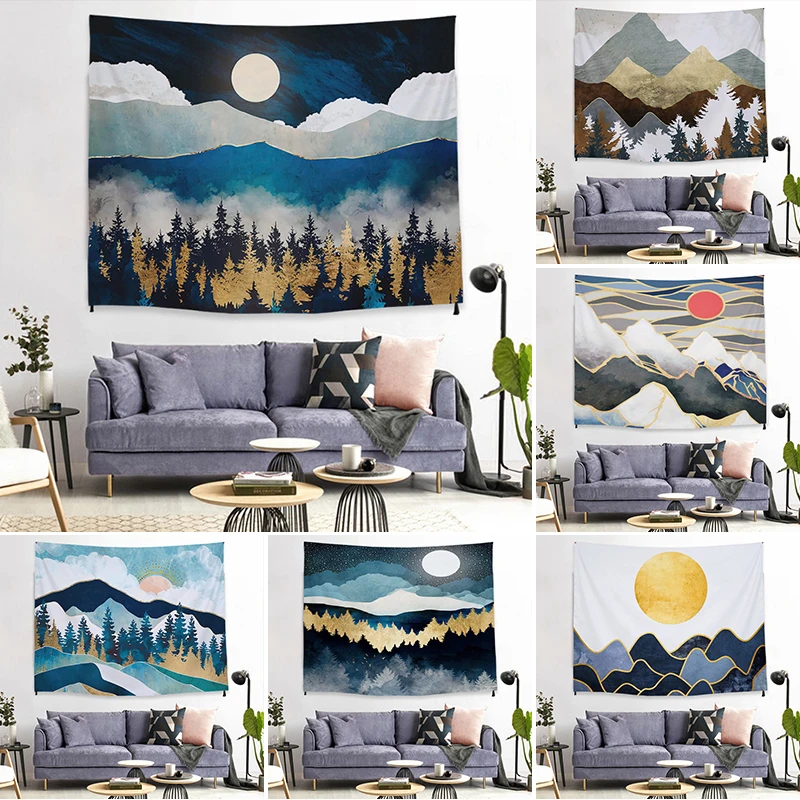 Домашний декор Hippie настенный гобелен настенная подвеска искусственный рисунок