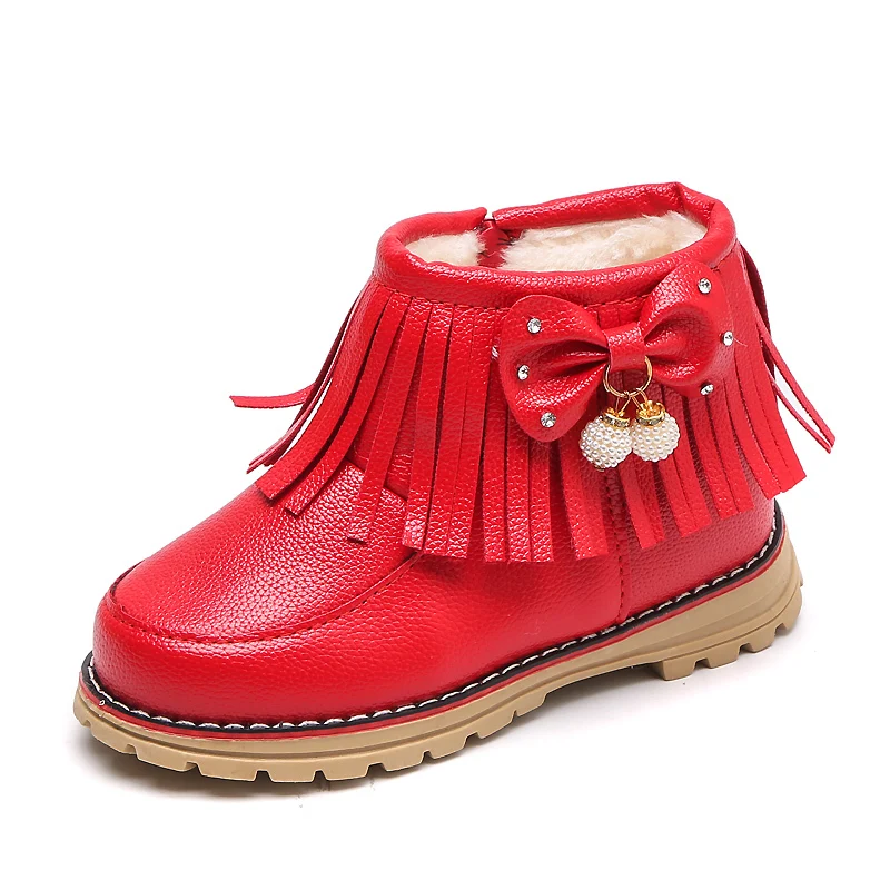 Ботинки для девочек коллекция 2019 года зимние ботинки детей ясельного возраста