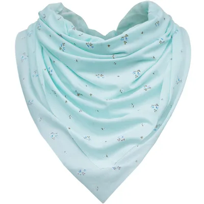 

New outdoor summer sunscreen scarf mask comfortable mask ice silk cute little flowers printed fabric mask mask