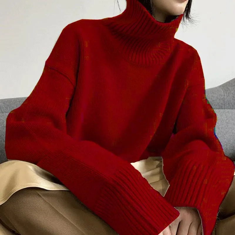 Sweater women 2020 new winter cashmere Top high neck thick knitted pullover sweater plus size warmth hot saleBlog recommendation