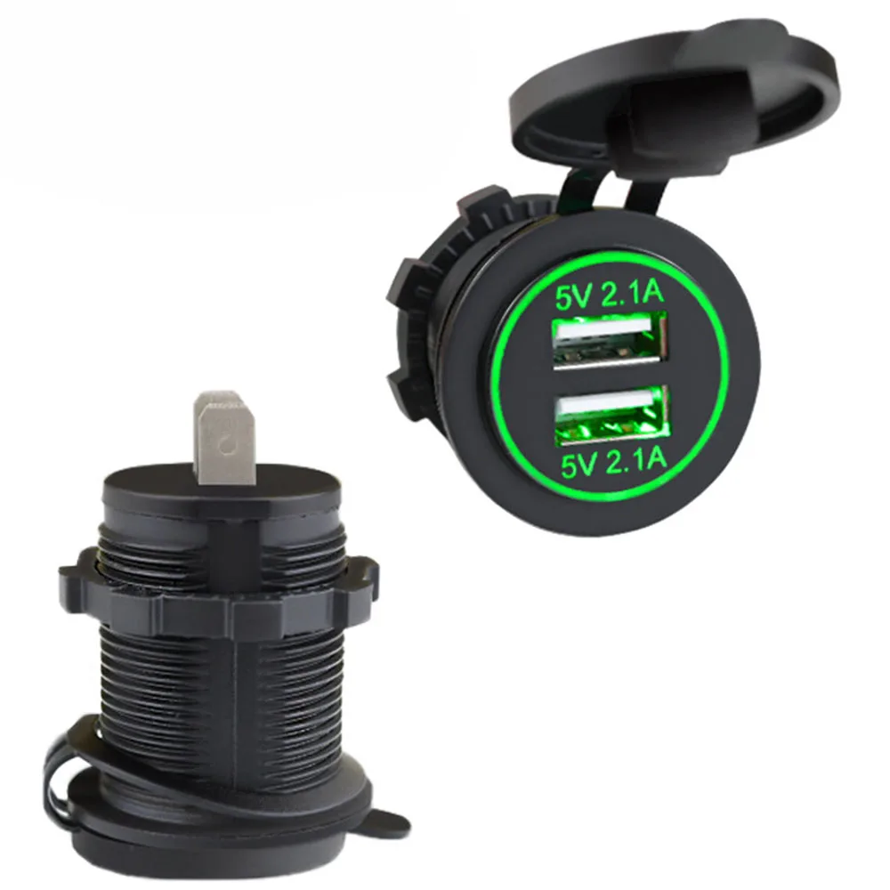 12 V-24 V Цифровой Дисплей авто зарядное устройство для мотоцикла RV 4.2A двойной USB