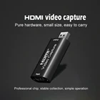 Mini 4K 1080P HDMI-совместимость с USB 2,0 Карта видеозахвата игры Запись коробка для Youtube OBS потоковая трансляция в прямом эфире компьютер