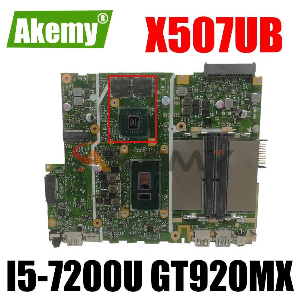 

X507UB MAIN BOARD For Asus X507U X507UB X507UBR X507URA Y5000UB Laptop Motherboard With I5-7200U GT920MX 100% tesk OK