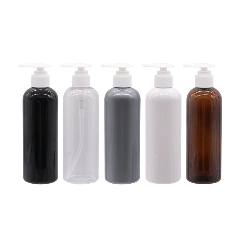 300 мл пустые цветные пластиковые круглые бутылки с насосом в форме сердца 300cc x 12