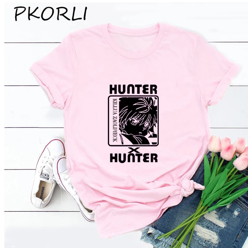 Футболка Hunter X для мужчин и женщин дизайнерская тенниска с рисунком фрикса модная