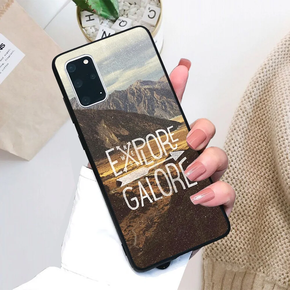 

For Samsung Galaxy Explore Galore Soft TPU Black Border Samsung Galaxy Case