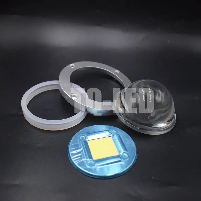 60degree 78*40mm Optical Glass Lens 20-120W High POwer COB Led Lenses