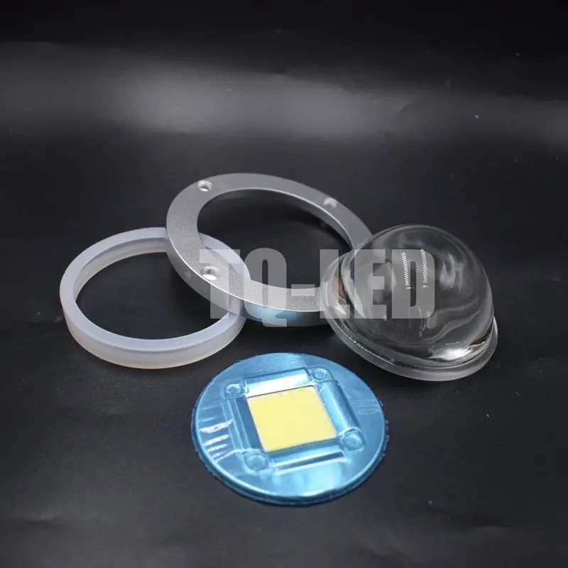 

60degree 78*40mm Optical Glass Lens 20-120W High POwer COB Led Lenses