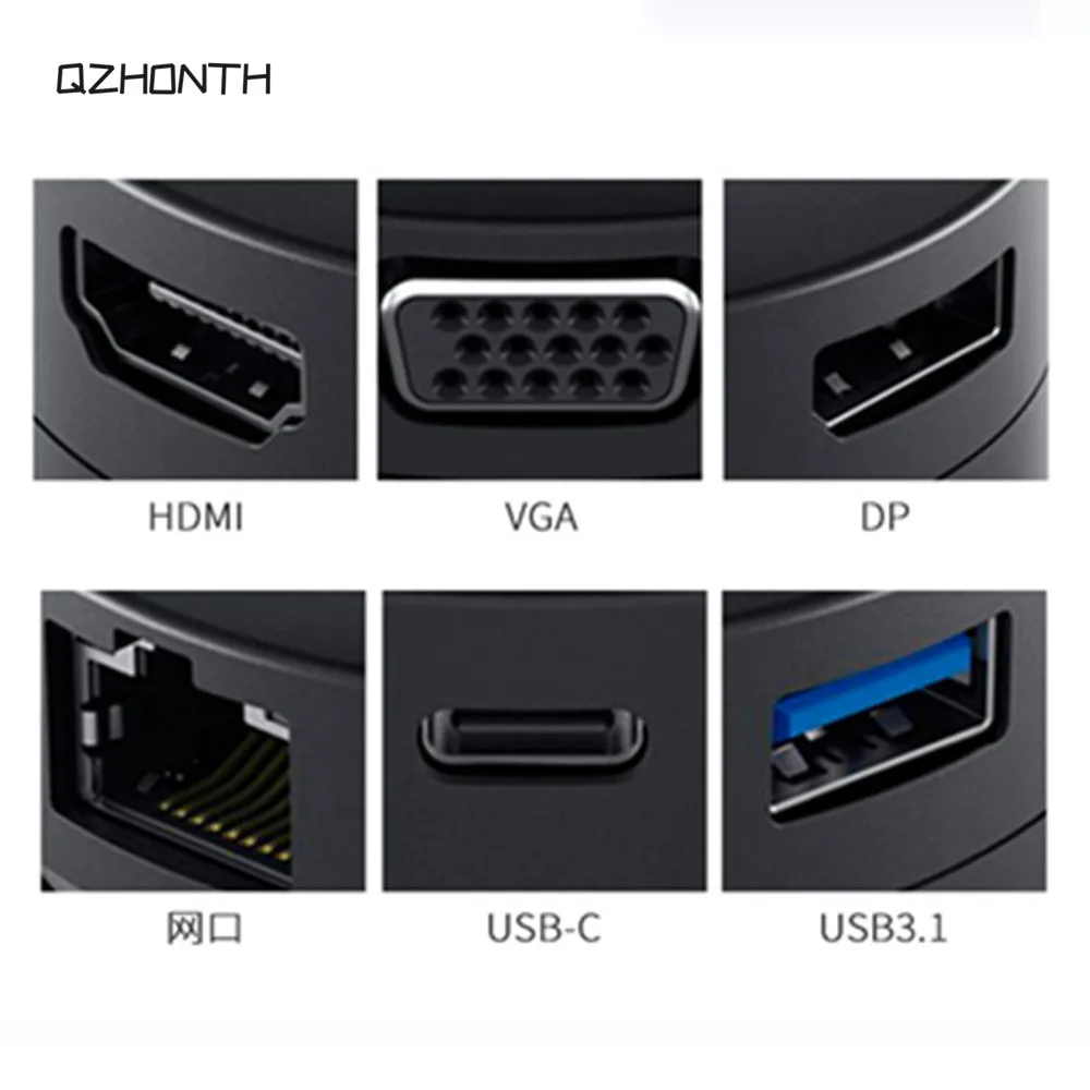Dell DA300 USB-C to VGA Ethernet USB 4K