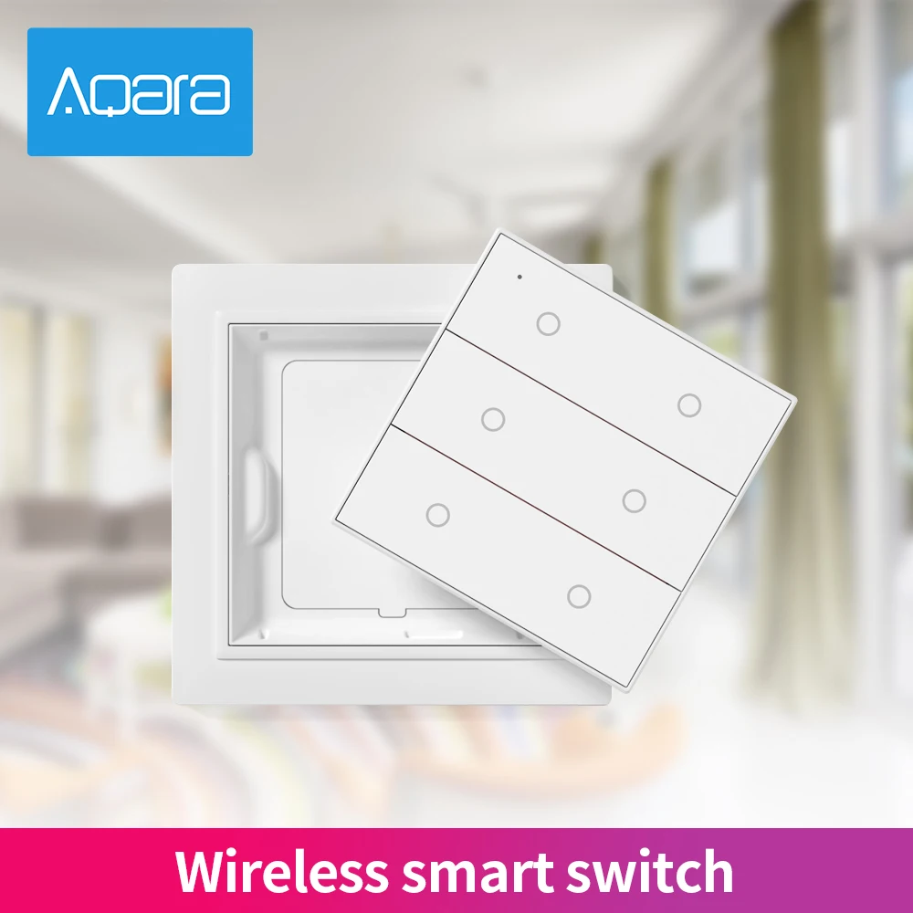 

2020 Aqara Opple Smart Switch Zigbee 3.0 6 Gang International Version With Aqara App Apple HomeKit No Wiring Required