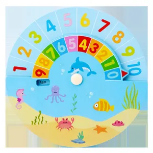 Монтессори расчет 3D Деревянный пазл цифры разложение игрушка поворот вокруг обучающая древесина ранние дети обучающая игрушка