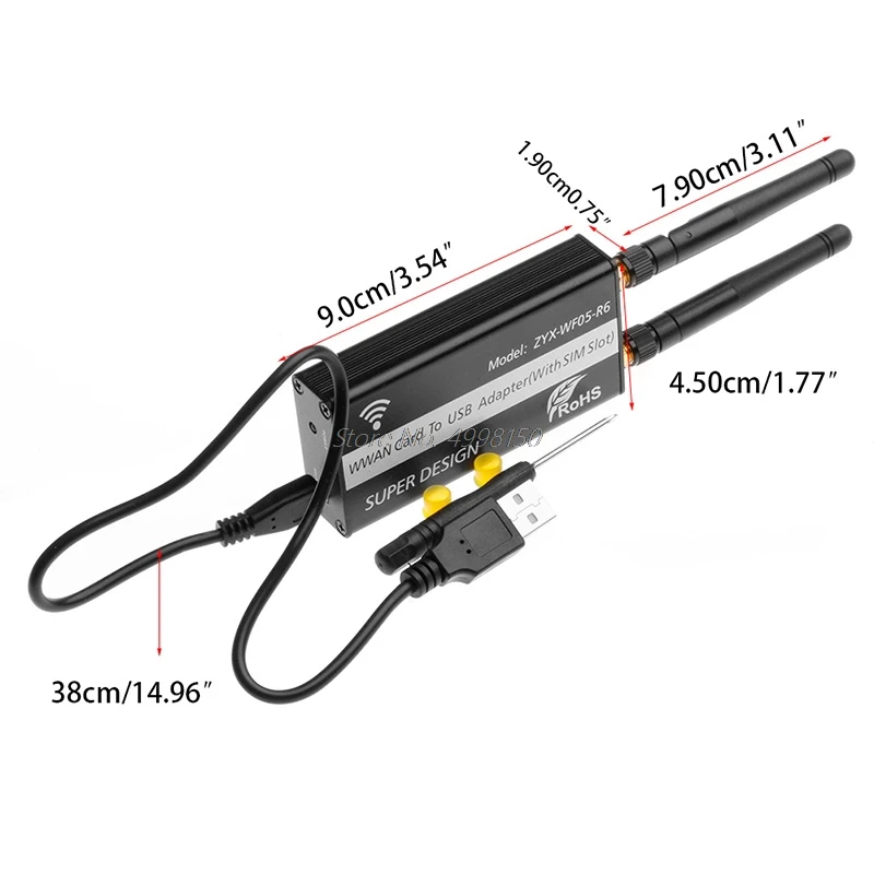 1 шт. (M.2) к USB адаптеру со слотом для sim-карты модуля WWAN/LTE/4G оптовая продажа Прямая