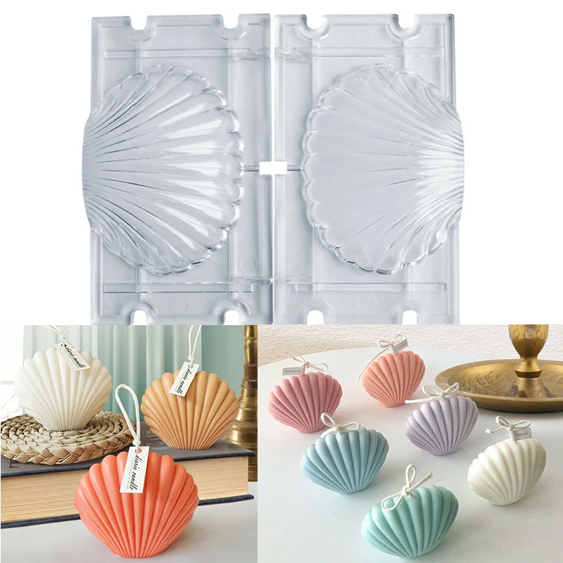 

Candle Mold 3D Craft Shell DIY Making Candle Mould Soap Aromatherapy Seashell