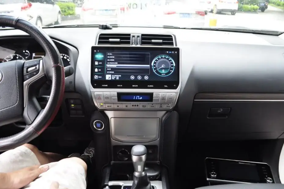 DSP Carplay 1920*720 2G 12.3-дюймовый Android 7.1 автомобильный аудио-видеоплеер для Toyota Prado Landcruiser FJ150 2018 года с навигацией GPSNavi и мультимедиа