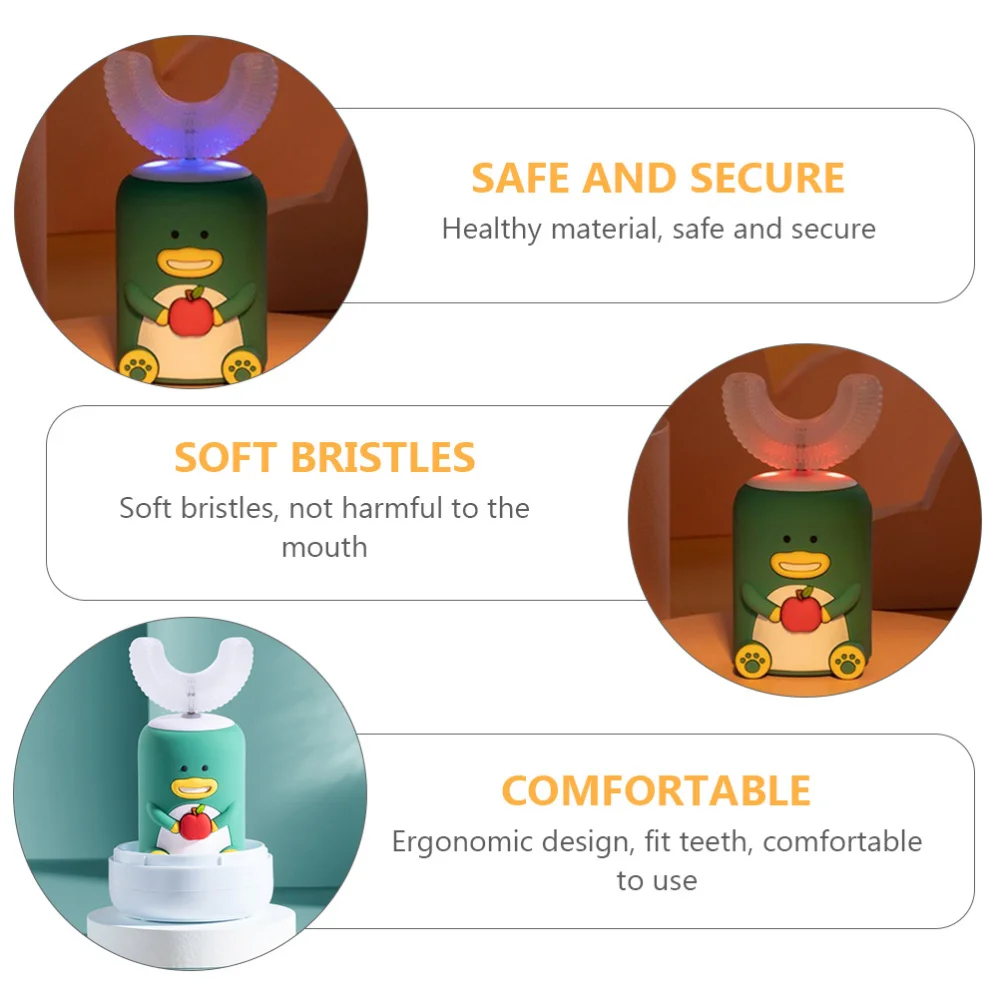 

1 Set U Shape Electric Toothbrush Smart Baby Tooth Cleaning Tool Electric Toothbrush