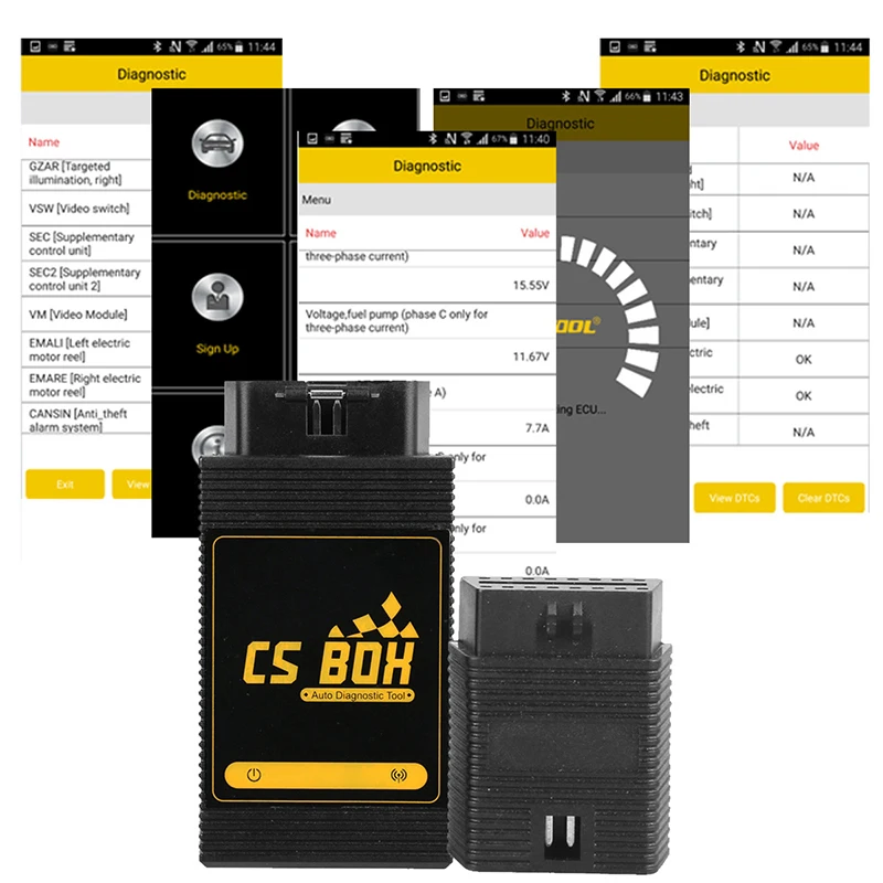CS BOX Автомобильный детектор OBD диагностическая мульти система WiFi подключение Android