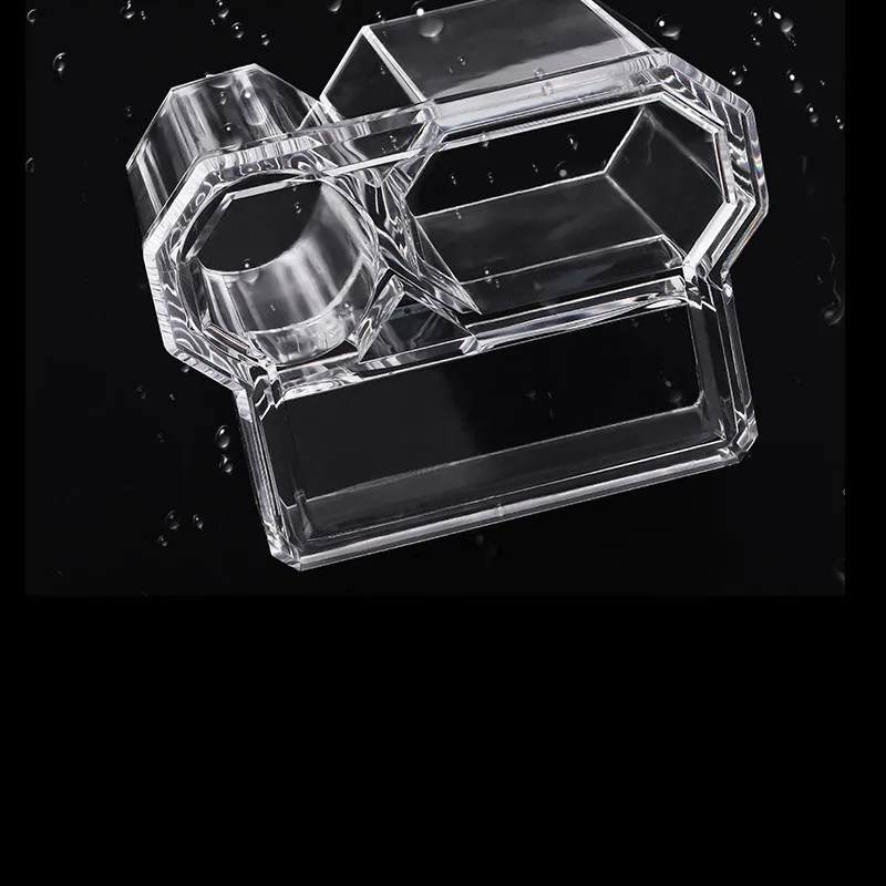 Acrylic Makeup Brush Pencil Tattoo Pen Holder Organizer Rack Shelf Display Dryer Stand Storag Case Beauty Tool Tear off Sticker | Красота и