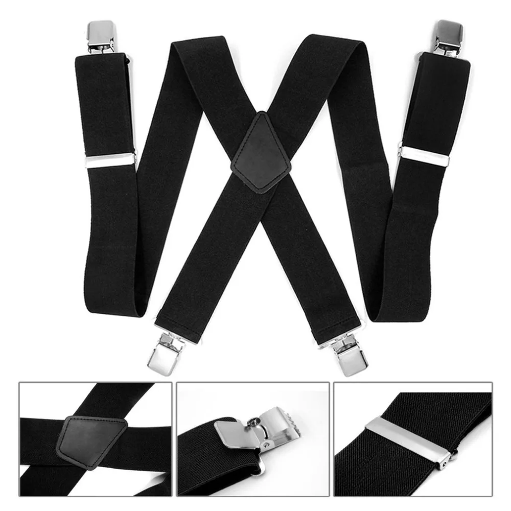 Подтяжки OUTAD для мужской рубашки 4 зажимы подтяжек мужчин винтажные подтяжки брюк