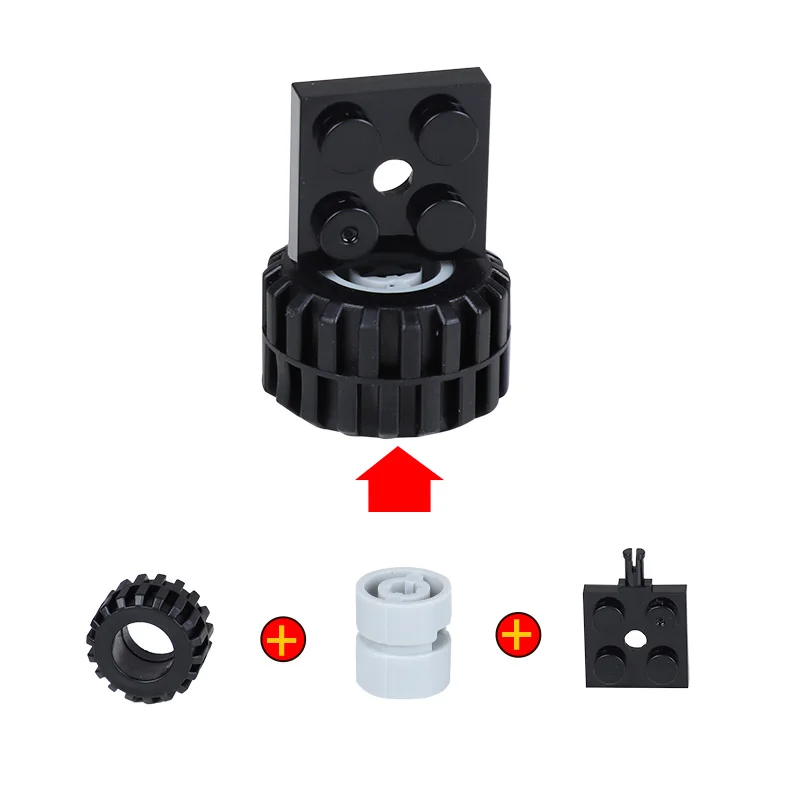 42 шт./компл. блоки аксессуары мини колесные оси упаковка автомобильных шин город