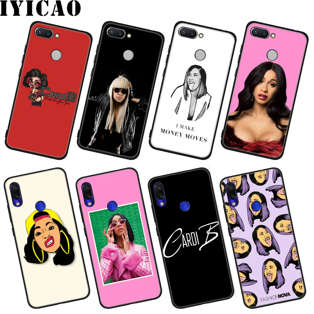 IYICAO Rapper хип-хоп Cardi B Мягкий силиконовый чехол для Xiaomi Redmi Go S2 K20 6 Pro 8A 7 7A 6A 5A 4A 5 Plus 4X |