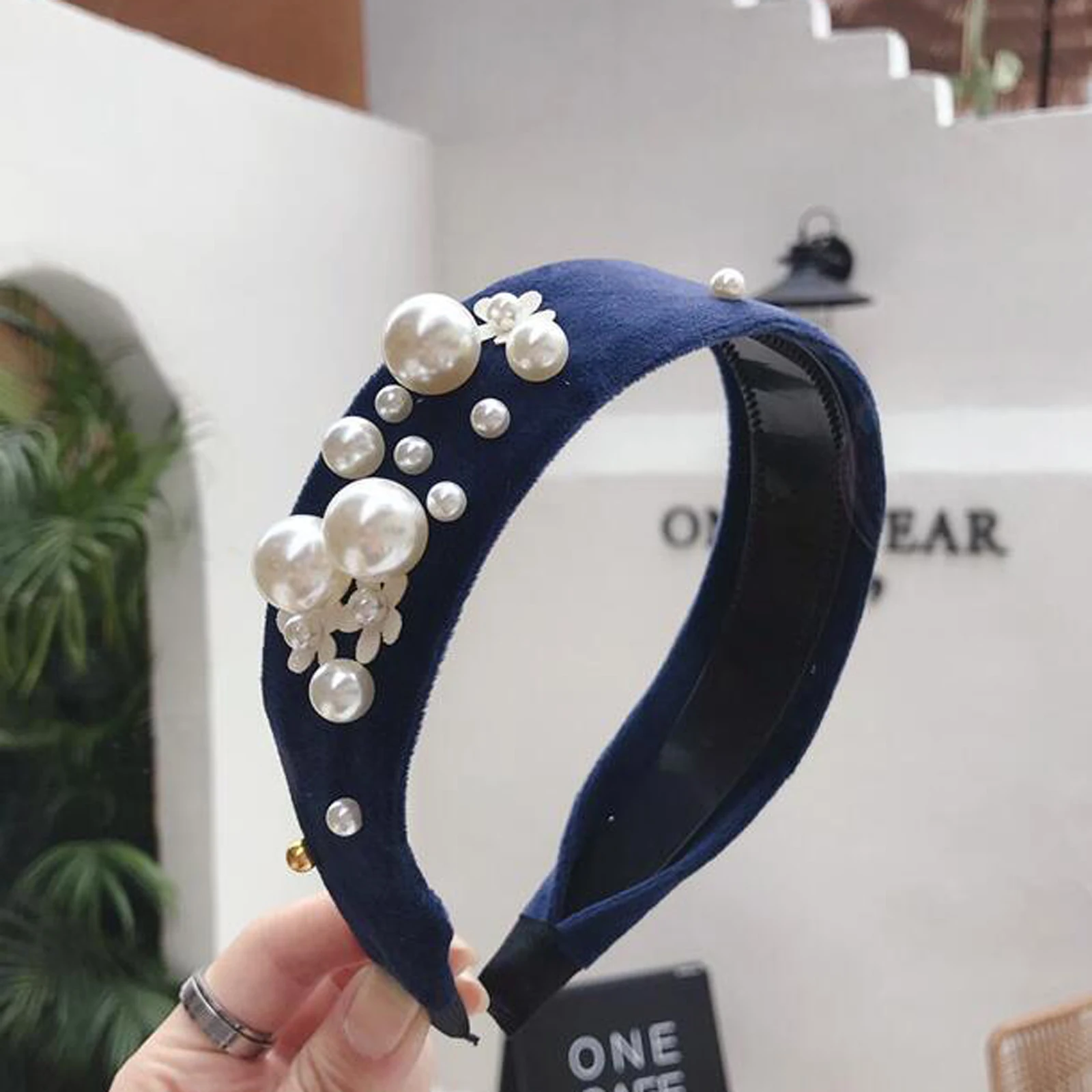 Высокое качество широкая боковая повязка на голову женский головной убор с