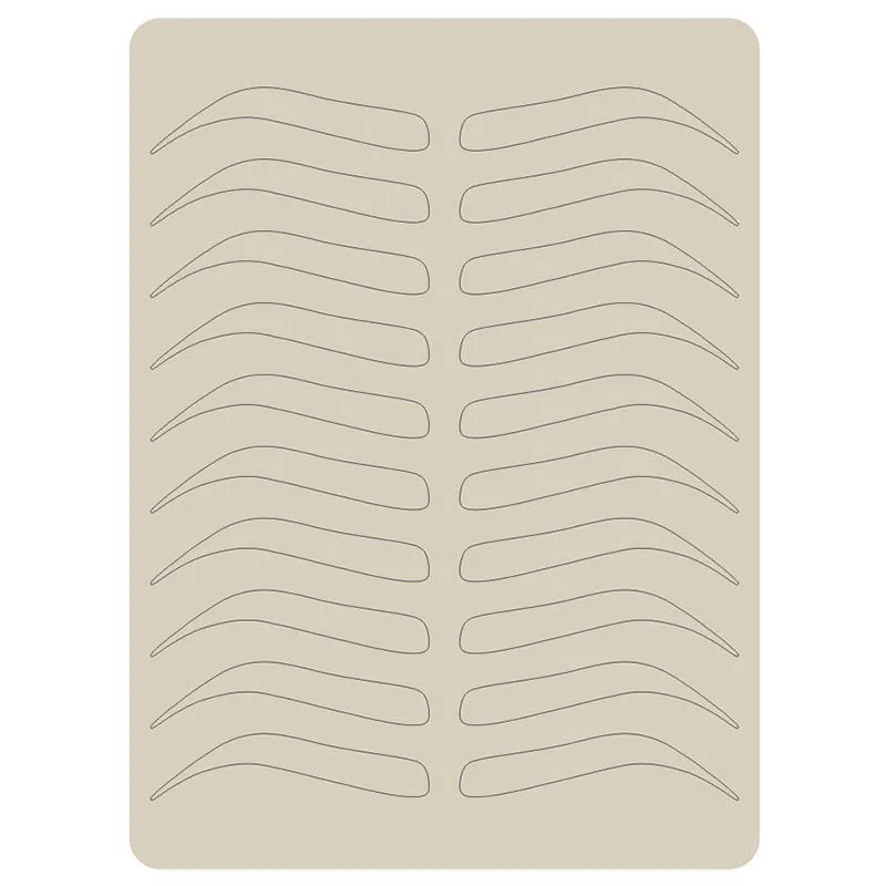 

2 шт. чистые/черные/белые микроблейдинг бровей Тату-Тренировка кожа бровей Перманентный макияж товары для бровей тренировочная кожа