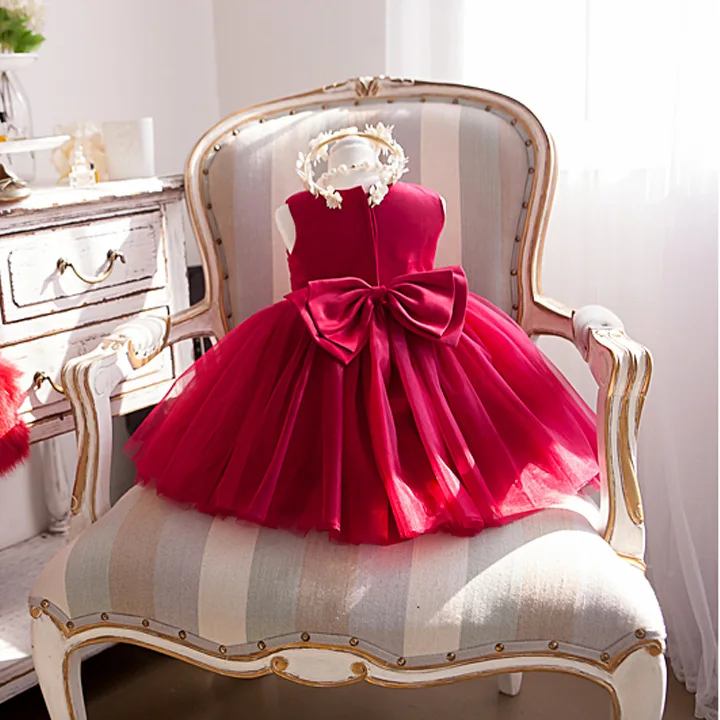 

Kid's dress 1-8 year girl's birthday ceremony dress cute princess Dress formal prom party dress 80cm-160cm height