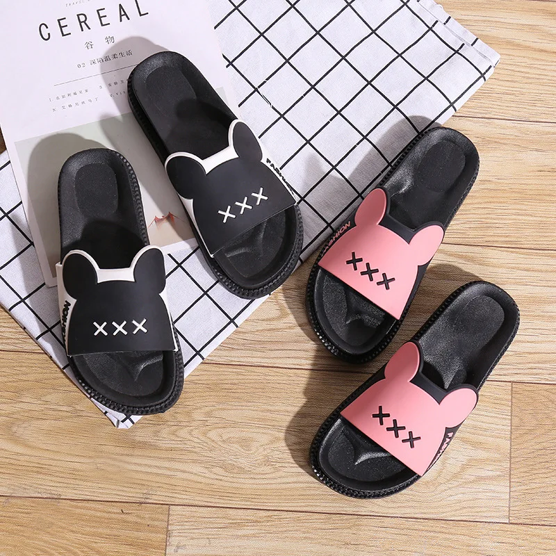 Ванная комната ванна с цветочным узором Босоножки из ПВХ Эффектная женская обувь