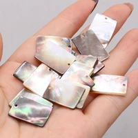 5pcs natural black shell pendant charms rectangle pendant for jewelry making diy necklace earrings accessories 20x4213x20mm