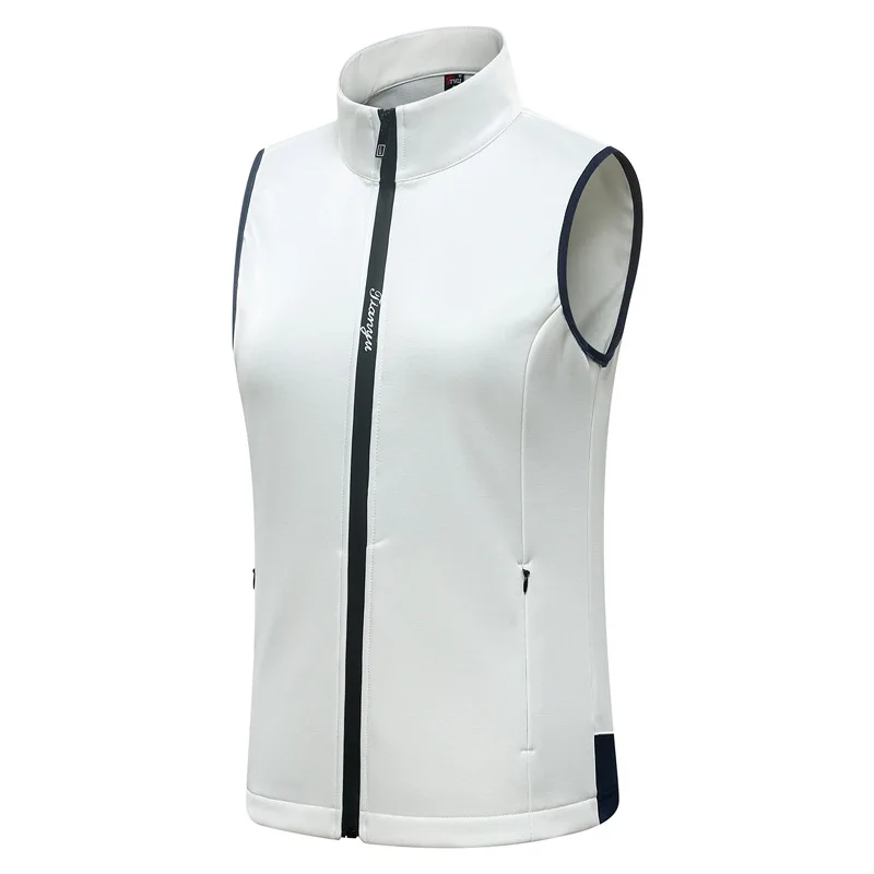PGM Winter Women Golf Jackets Windproof Vest Coat Ladies Sleeveless Keep Warm Casual Coat Sportwear Golf Wear D0685