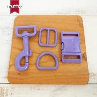 50pcslot metal buckleadjust buckleD ringmetal dog claspset For garment bag dog accessories 25mm webbing DIY pet collar