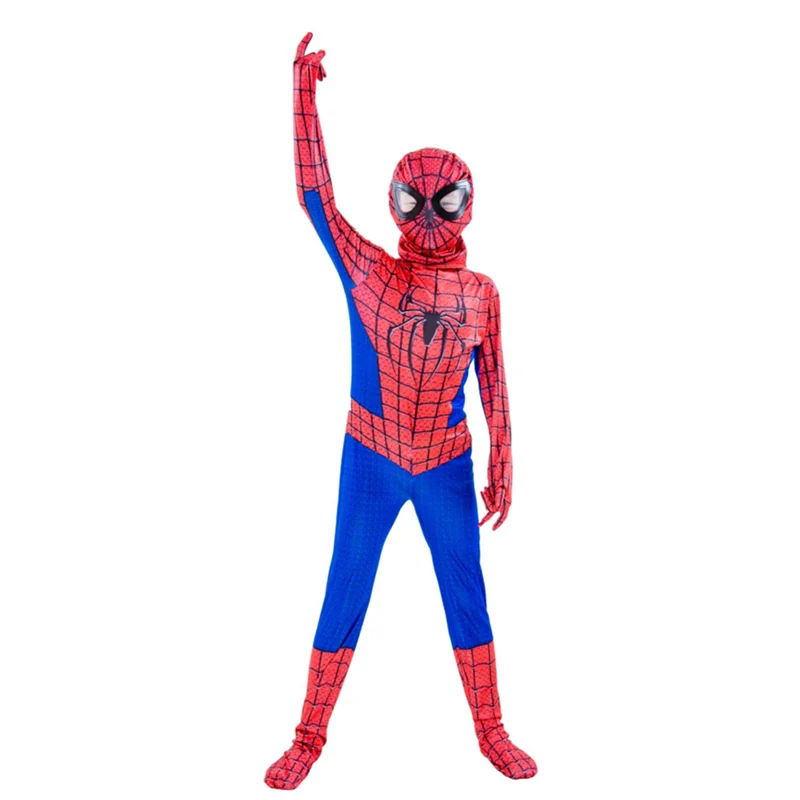 adult and child heroes extraordinary spider man 2 cosplay costume halloween party costume gift for boys and girls free global shipping