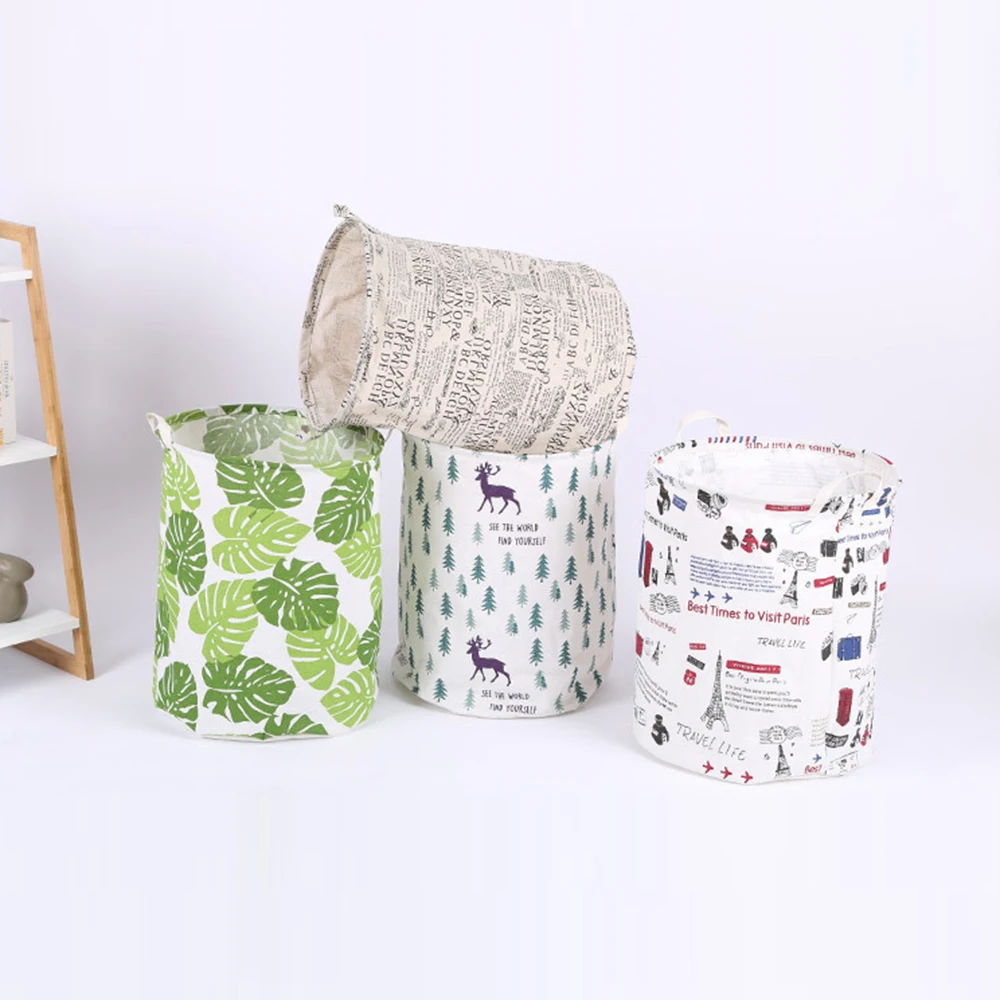 Водонепроницаемая Складная тканевая корзина для хранения грязной одежды