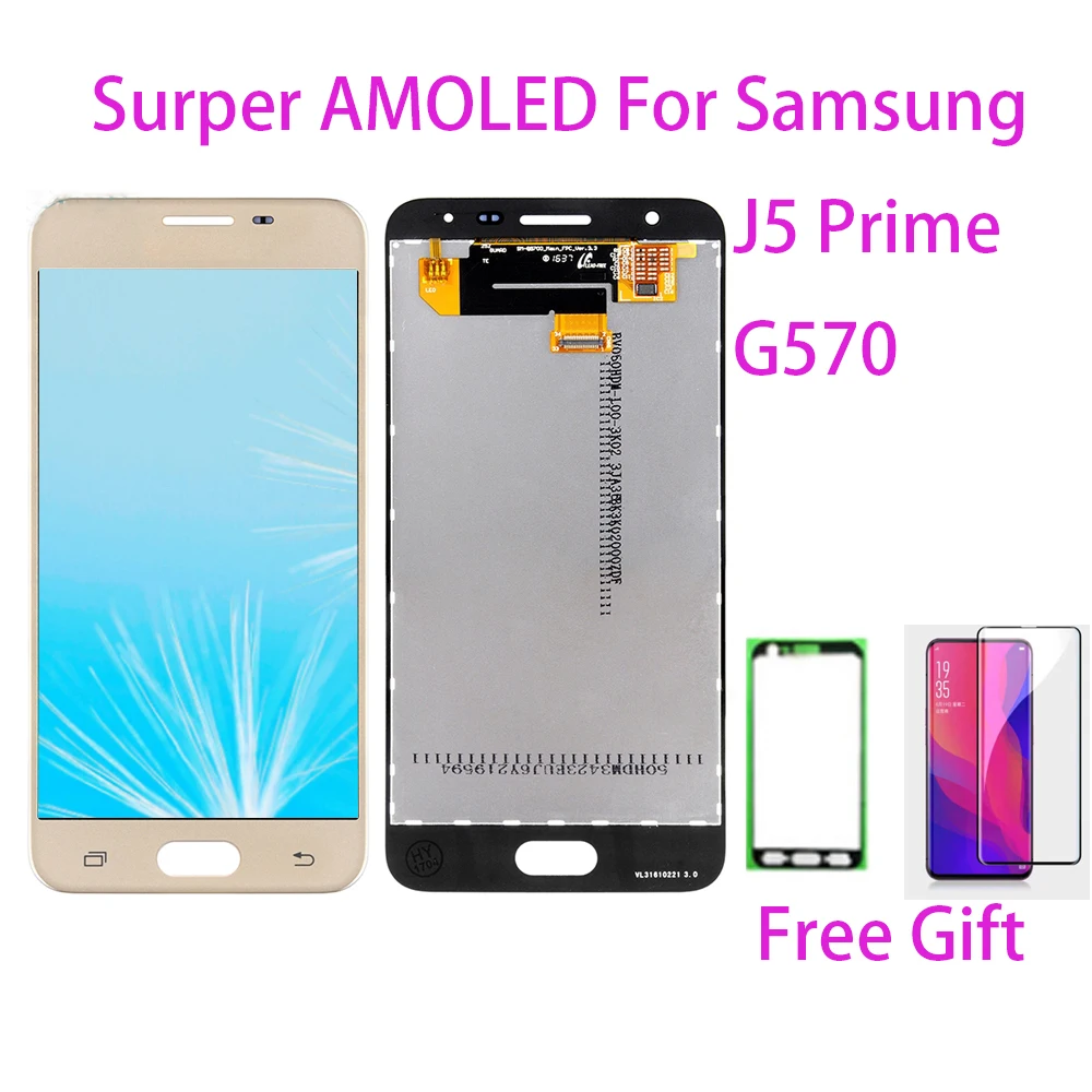 Тест жк экран для Samsung Galaxy J5 Prime J5P G570 сенсорный дигитайзер дисплей G570F G570|Экраны